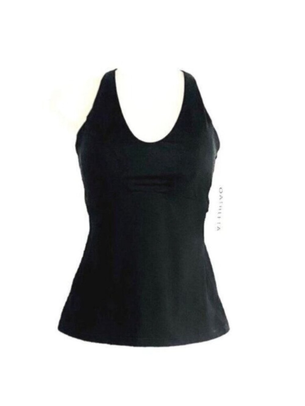 Athleta Triangle Swim Tankini Black Swim Tank UPF 50+ Beach‎ XS New - Picture 3 of 5